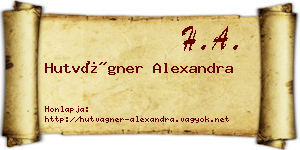 Hutvágner Alexandra névjegykártya