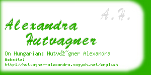 alexandra hutvagner business card